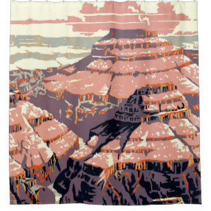 Grand Canyon Western Graphic Art American Duschvorhang