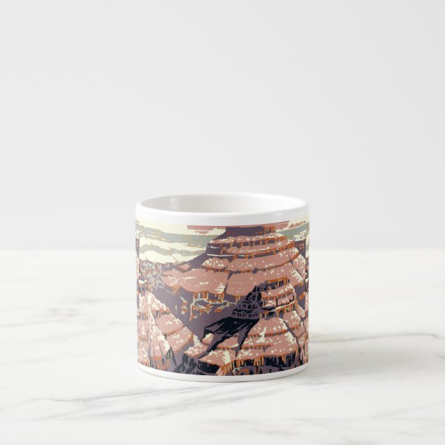 Grand Canyon Western Graphic Art American Espressotasse (Vorderseite)