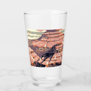 Grand Canyon Western Graphic Art American Glas