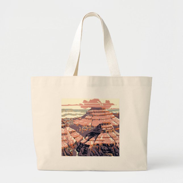 Grand Canyon Western Graphic Art American Jumbo Stoffbeutel (Vorne)