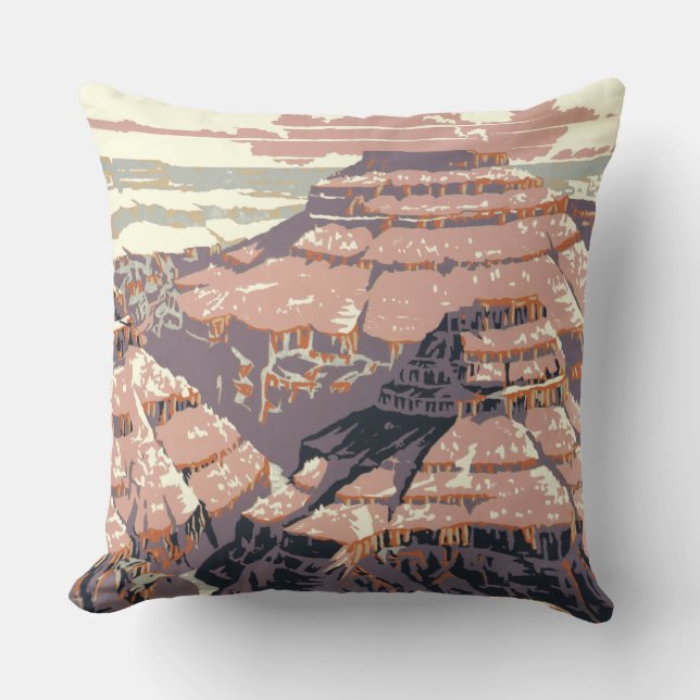 Grand Canyon Western Graphic Art American Kissen (Vorderseite)