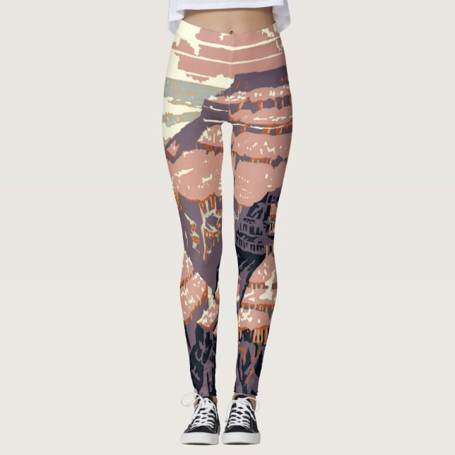 Grand Canyon Western Graphic Art American Leggings (Vorderseite)