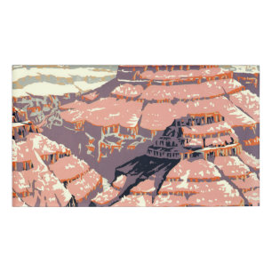 Grand Canyon Western Graphic Art American Namenschild