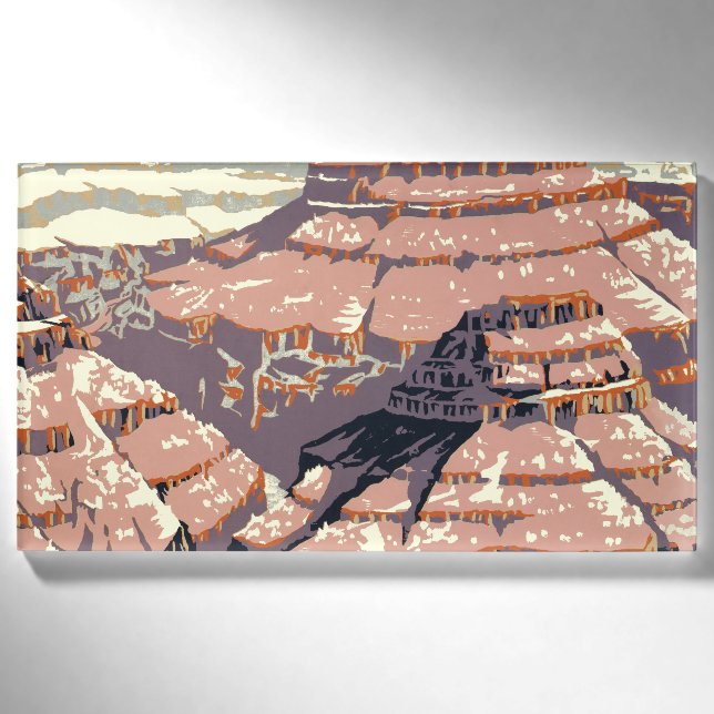 Grand Canyon Western Graphic Art American Namenschild (Vorderseite)