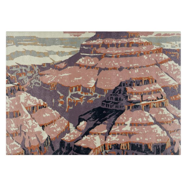 Grand Canyon Western Graphic Art American Schneidebrett (Vorderseite)