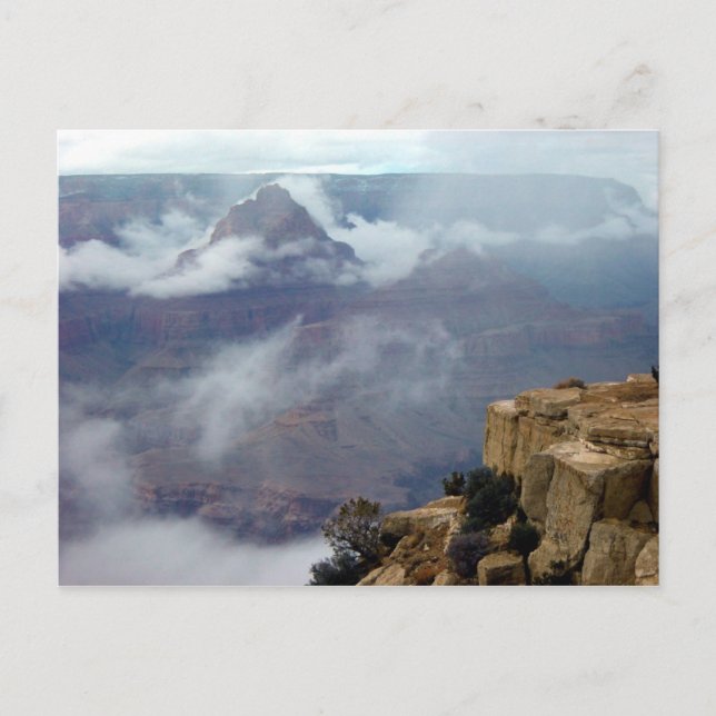 Grand Canyon Winter Clouds Postkarte (Vorderseite)