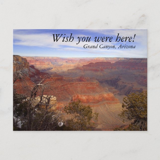 Grand Canyon, wünscht, du wärst hier! Postkarte (Vorderseite)