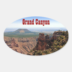 Grand Canyon Wüste View Oval Sticker
