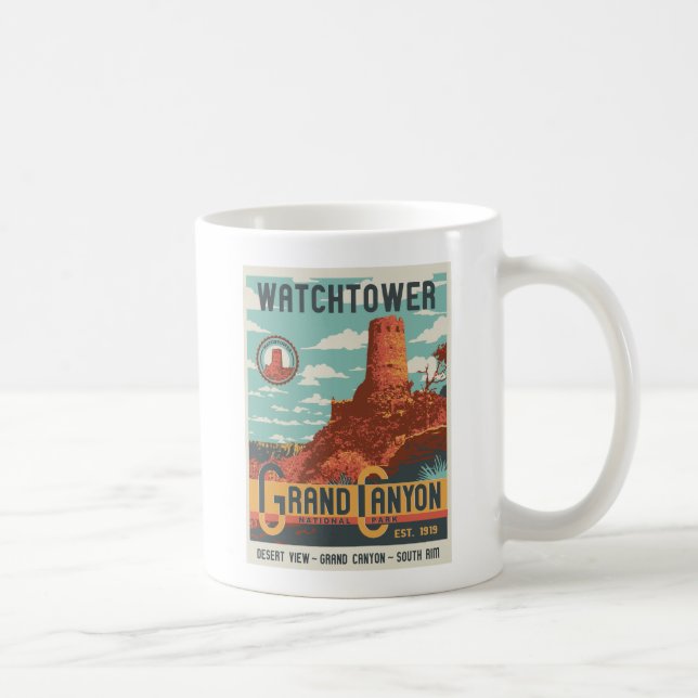 Grand- CanyonNationalpark-Plakat-Tasse Kaffeetasse (Rechts)