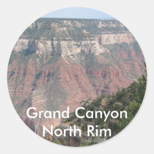Grand- Canyonnordkante Runder Aufkleber