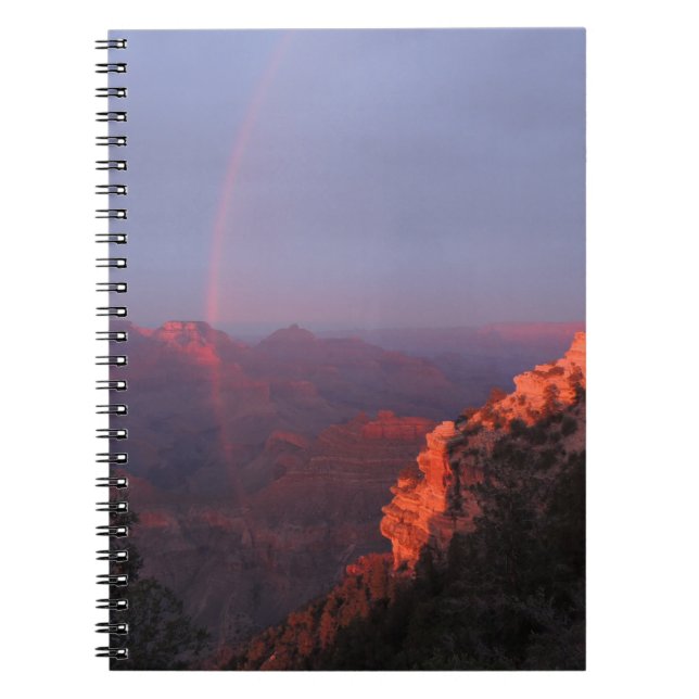 Grand- Canyonsonnenuntergang-Regenbogen Notizblock (Vorderseite)