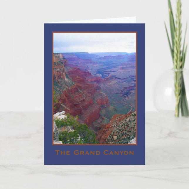 Grand- Canyonsüdkante-Gruß-Karte Arizonas Karte (Vorderseite)