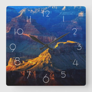 Grand- Canyonsüdkante Quadratische Wanduhr