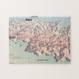 Grand- Canyonsüdkantekartenpuzzlespiel