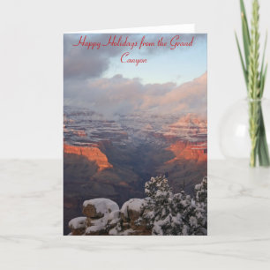 Grand- Canyonweihnachtskarte Feiertagskarte