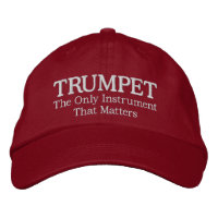 Grand Casquette de musique de trompette brodée
