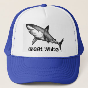 Grand casquette de requin blanc