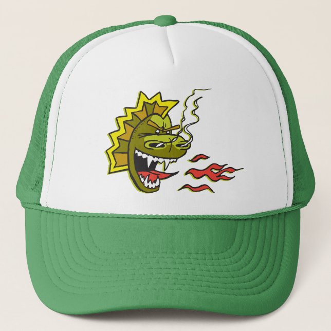 Grand casquette vert de camionneur de Smokie (Devant)