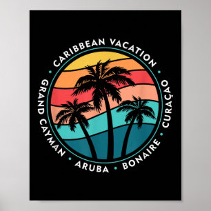 Grand Cayman Abc Inseln Karibik Kreuzfahrt Urlaub Poster