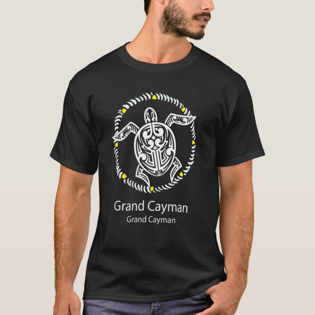 Grand Cayman Grand Cayman Tribal Turtle T-Shirt (Vorderseite)