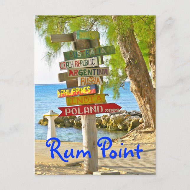 Grand Cayman Island, Rum Point, Carte postale (Devant)