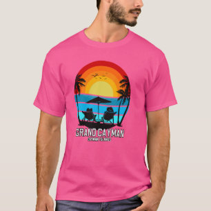 Grand Cayman Souvenir Seven Mile Beach Cayman Inse T-Shirt