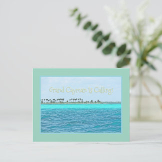 GRAND CAYMAN'S TURQUOISE WATER IS CALLING! POSTKARTE