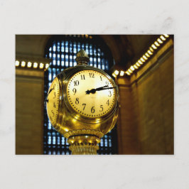 Grand Central Clock Postkarte