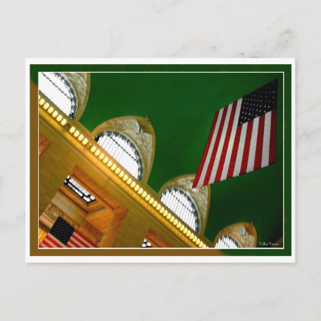 Grand Central Flag Postkarte (Vorderseite)