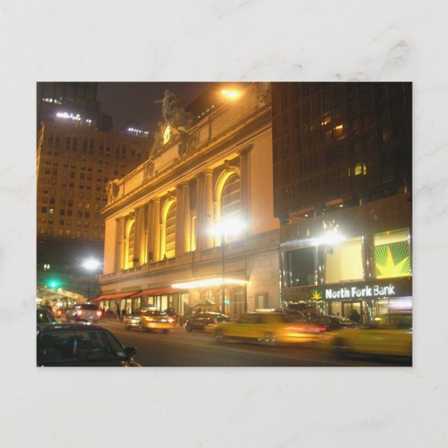 Grand Central Station, NYC Postkarte (Vorderseite)