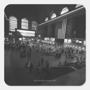 Grand Central Station Quadratischer Aufkleber