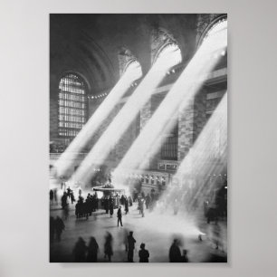 Grand Central Station, Schwarz-Weiß-Retrospektive Poster