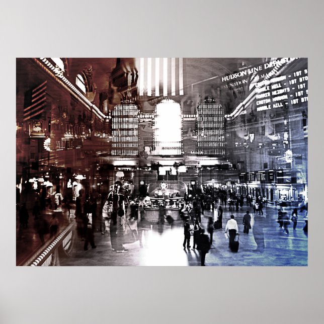 Grand Central Terminal, NYC, Bahnhof Poster (Vorne)