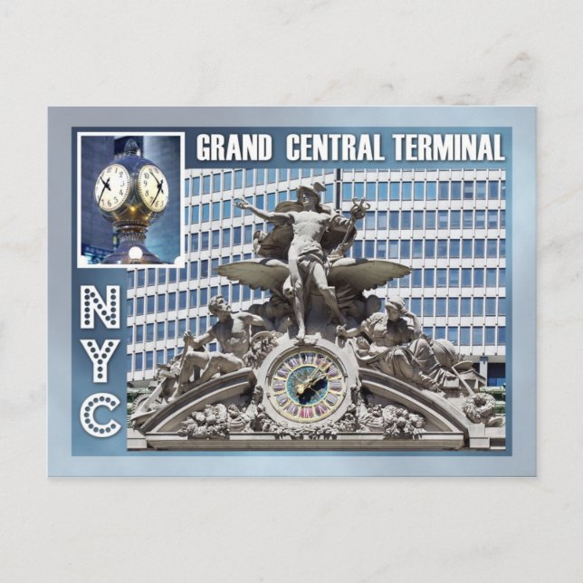 Grand Central Terminal, NYC Postkarte (Vorderseite)