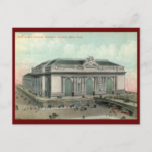 Grand Central Terminal Station, New York City Vint Postkarte