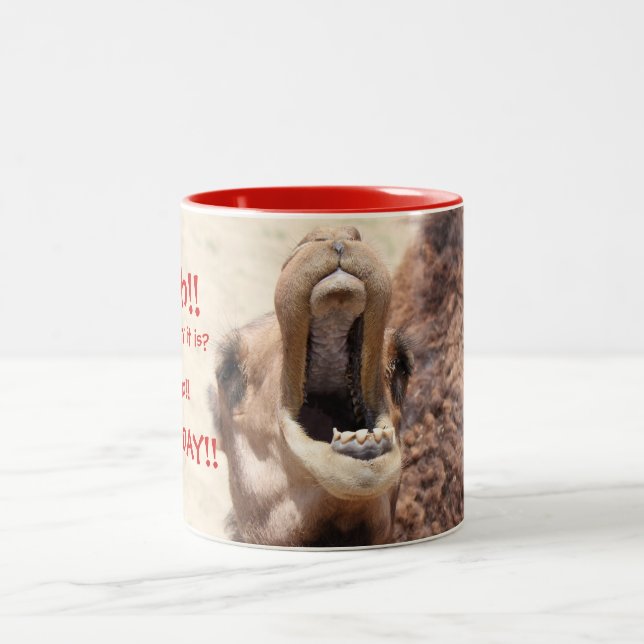 Grand chameau bouillon, Mug rouge de la Journée de (Centre)