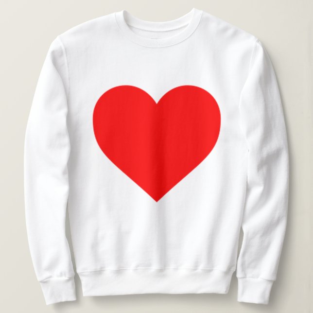 GRAND COEUR sweatshirt blanche (Design devant)