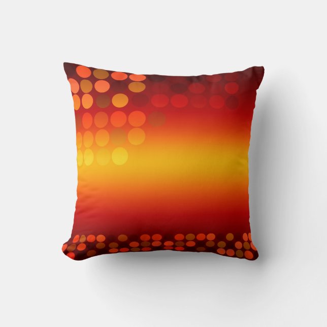 Grand coussin de coussin de coucher du soleil (Recto)