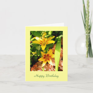 Grand Cru Lily Blume Geburtstagskarte Karte