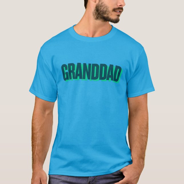 Grand-dad print basic T-Shirt (Vorderseite)