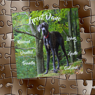 Grand Dane Chien Traits Jigsaw Puzzle Jeu