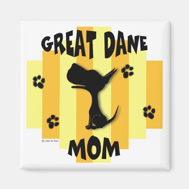 Grand Dane Maman Magnet (Devant)