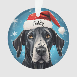 Grand Dane Personnalisé Ornement de Noël