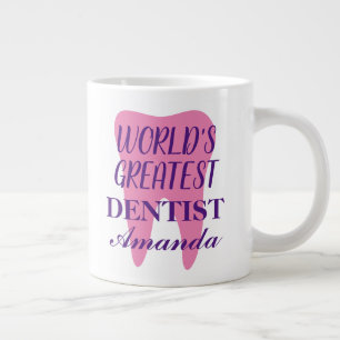 Grand dentiste du monde gros jumbo cadeau de tasse