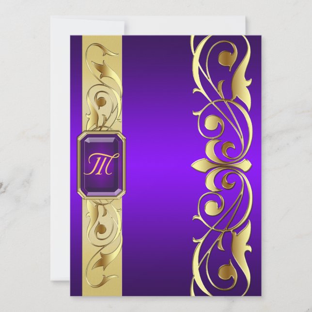 Grand Duc Purple Jewel Or & Purple Invitation (Devant)