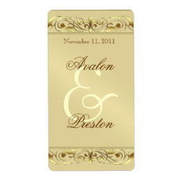 Grand Duchess Gold Scroll Wine Wedeling