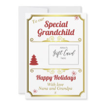 Grand-enfant Noël Vacances Titulaire de carte cade