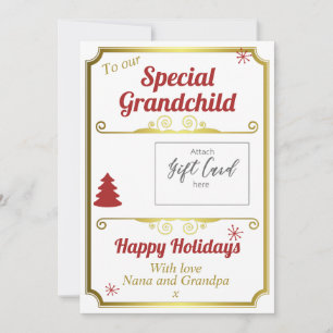 Grand-enfant Noël Vacances Titulaire de carte cade
