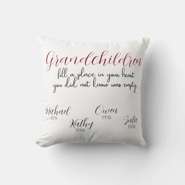 Grand-enfants Coussin (Recto)