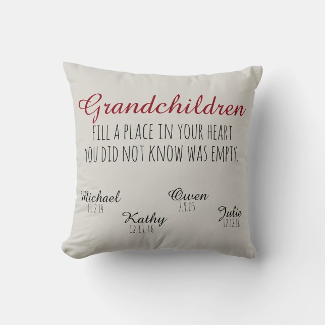 Grand-enfants Coussin (Recto)
